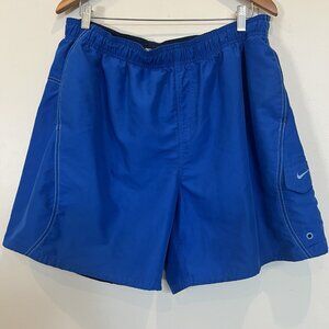 Nike Swim Cargo Trunks Lined Embroidered Blue Men s XXL
